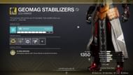 Geomag Stabilizers for Warlocks (Image via Destiny 2)